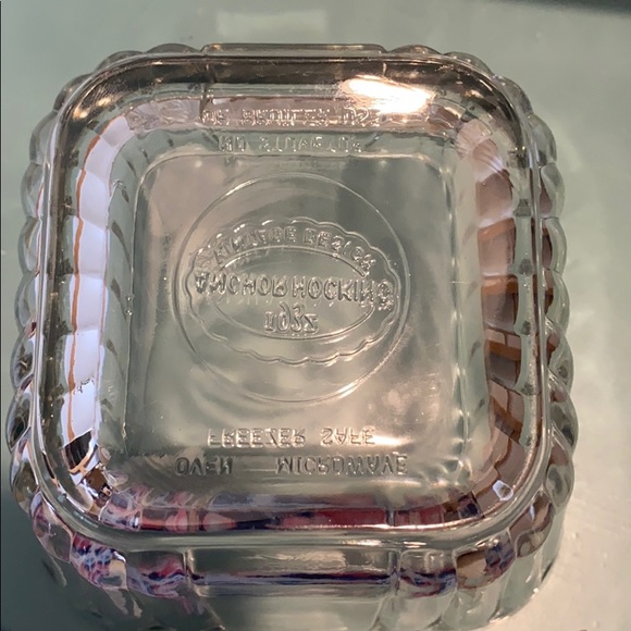 Anchor Hocking Glass Fridgie Refrigerator Box - Vintage Food  Anchor Hocking glass refrigerator containers!